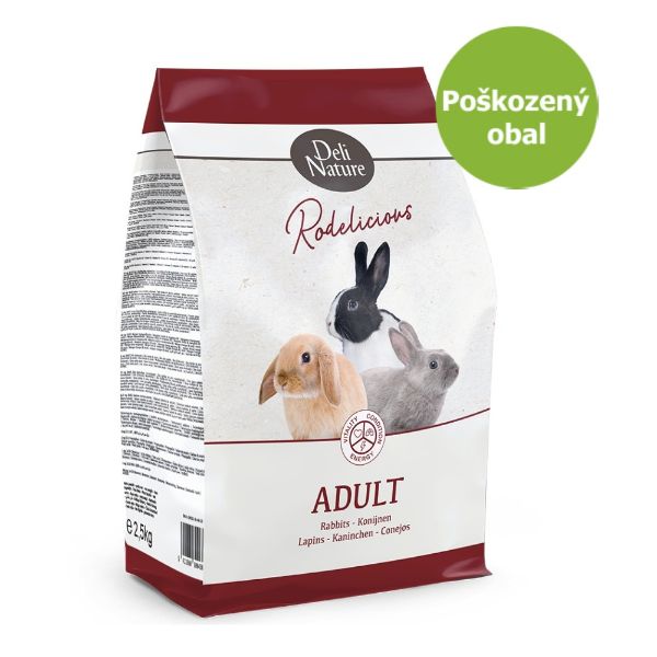 Deli Nature Rodelicious králík 2 - 2,5 kg - Poškozený obal - SLEVA 40 %