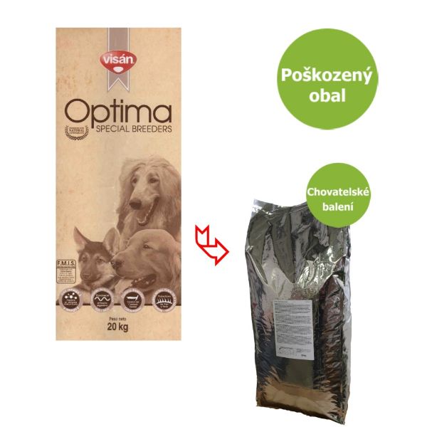 Optima adult chicken and rice, chovatelské balení, kuřecí, rýže, dospělý pes,