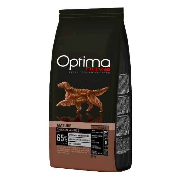OPTIMAnova dog mature, senior, superprémiové, chicken and rice, kuřecí s rýží