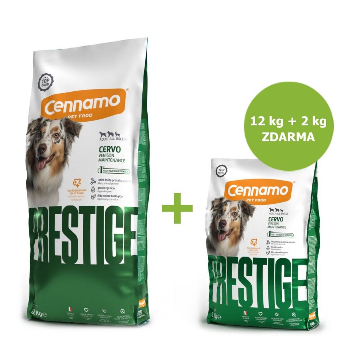 Prestige Dog Adult All Venison (Jelen) 12 kg + 2 kg ZDARMA