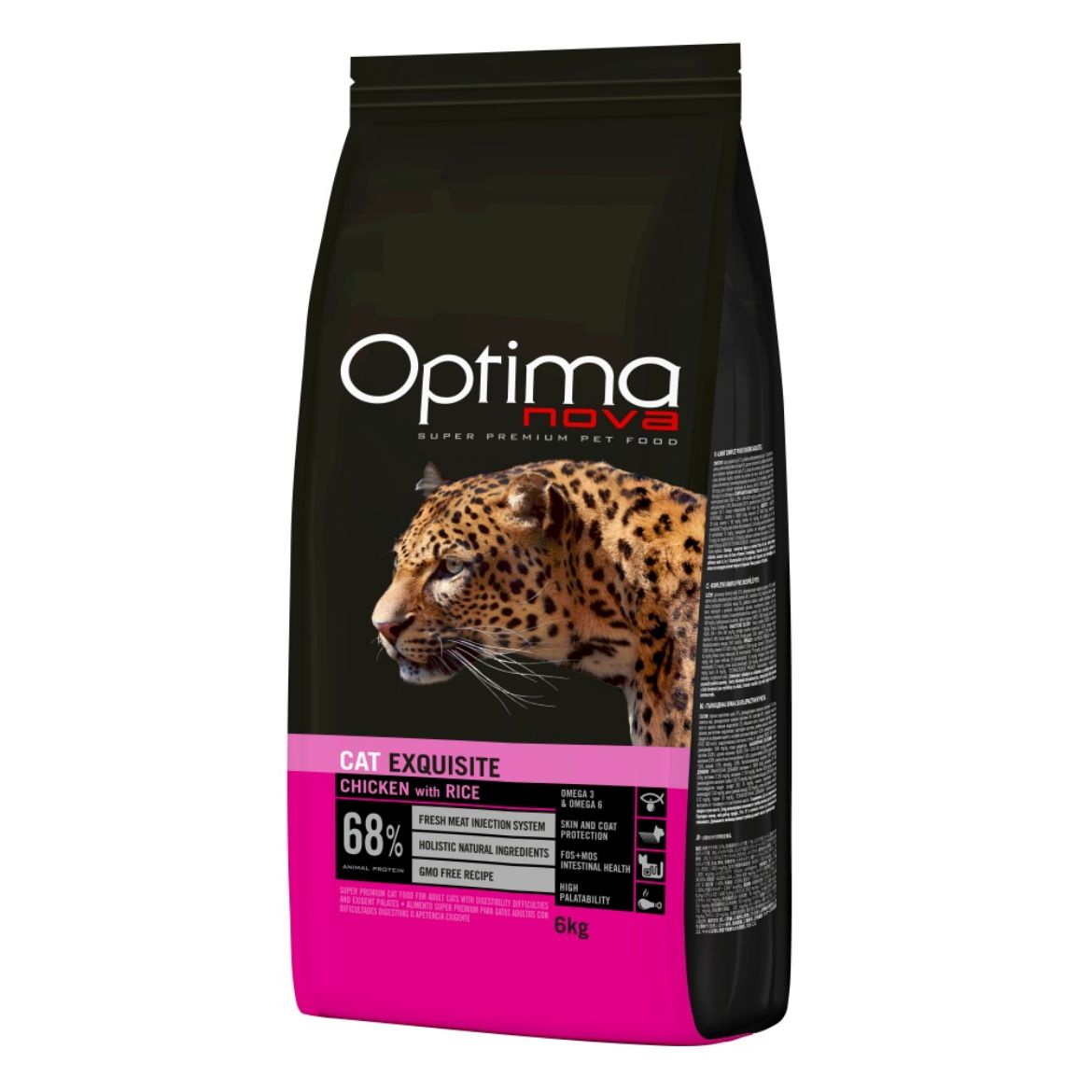 OPTIMAnova cat Exquisite 8 kg, chicken, kuřecí, rice, rýže, přírodní, monoproteinové, superprémiové, vybíravá kočka, náročná kočka