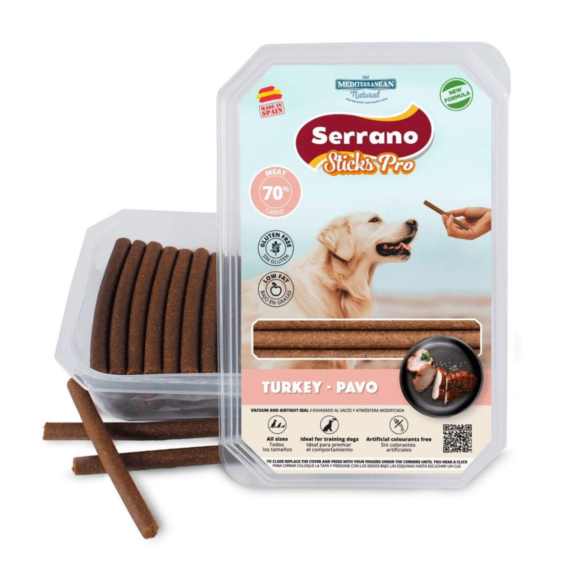 Ibéricas, Sticks, hypoalergenní, tyčinky, bezlepkové, omega 9, krůta, Turkey, pamlsky