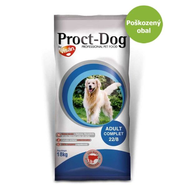 Proct dog adult complet, dospělý pes, s býčím masem