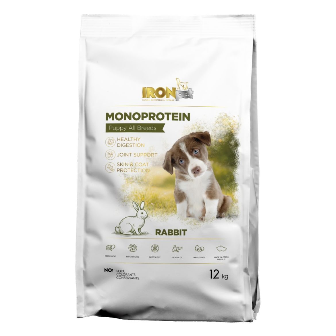 IRONpet Puppy All Breeds Rabbit 12 kg pro štěňata všech plemen s králíkem