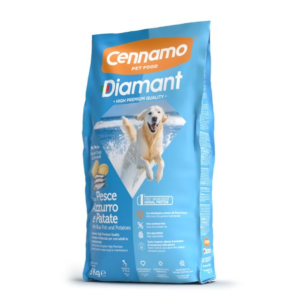 Diamant dog adult tonno e patate, kompletní krmivo pro dospělé psy všech plemen s tuňákem a bramborem