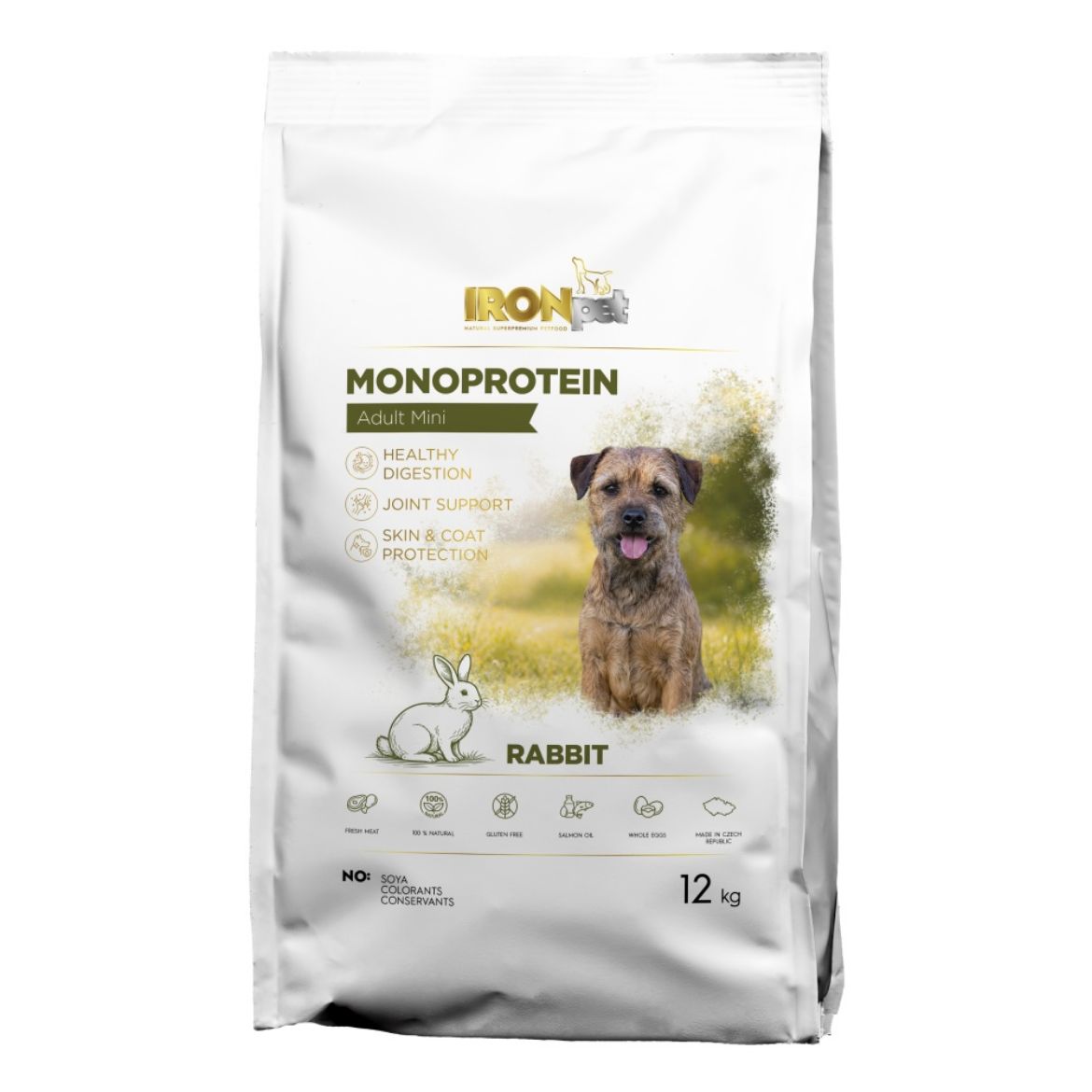 IRONpet Dog Adult Mini Rabbit 12 kg pro dospělé psy malých plemen s králíkem