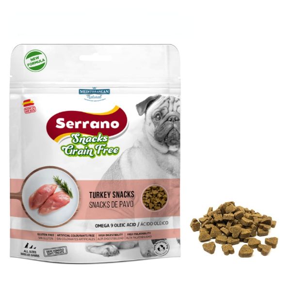 Serrano Snack Dog Turkey GF pamlsek pro psy Grain free bez obilovin s krůtím masem