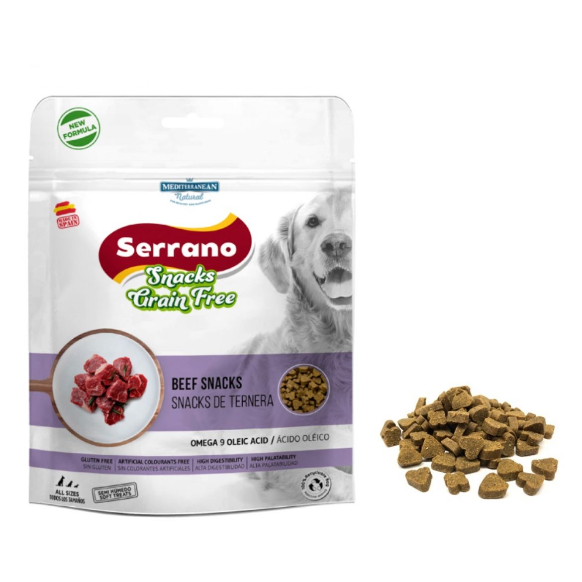 Serrano Snack Dog Beef GF pamlsek pro psy Grain free bez obilovin s hovězím masem