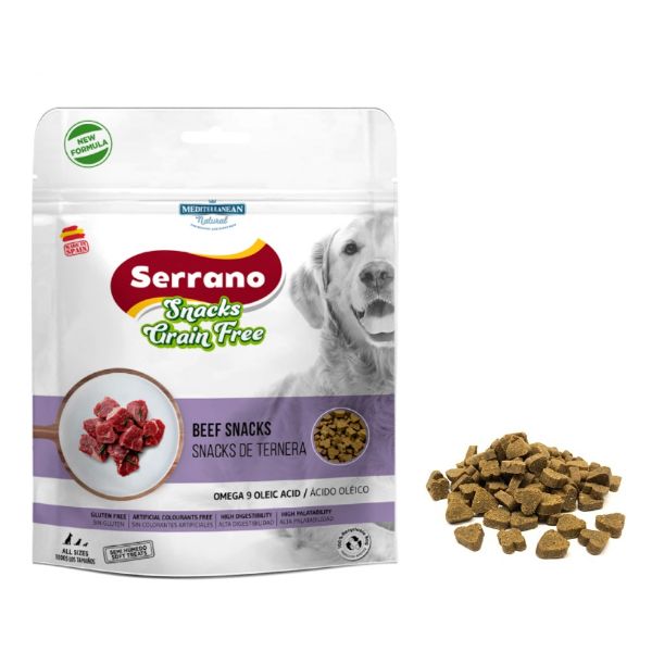 Serrano Snack Dog Beef GF pamlsek pro psy Grain free bez obilovin s hovězím masem