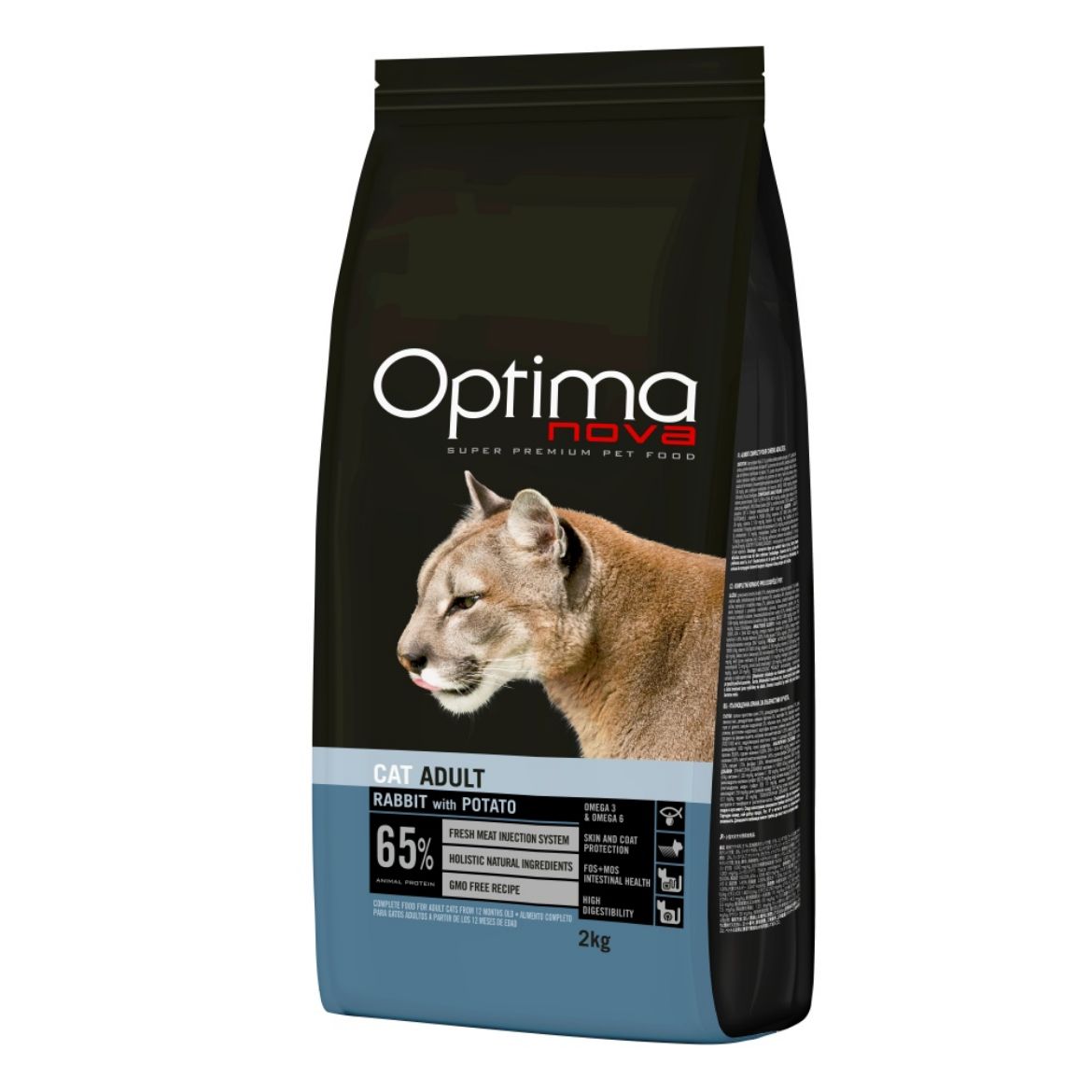 OPTIMAnova, cat, kočka, rabbit, králík, potato, brambory, hypoalergenní, bez obilovin, grainfree, 8kg, superprémiové, monoprotein