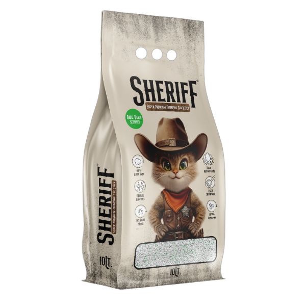 SHERIFF Bentonitové stelivo s vůní aloe vera 10 l