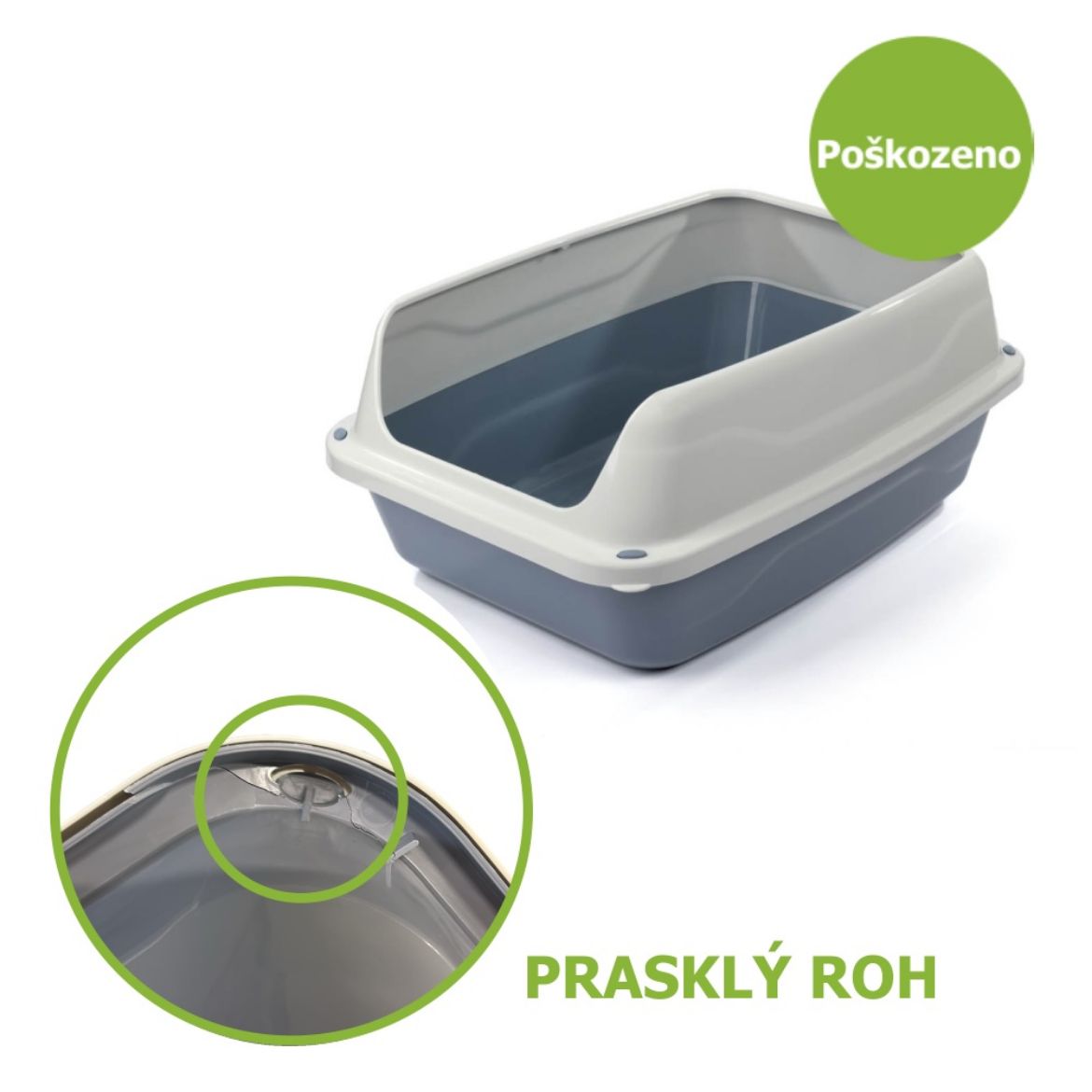 WC Sonic s okrajem, toaleta pro kočky, velikost big