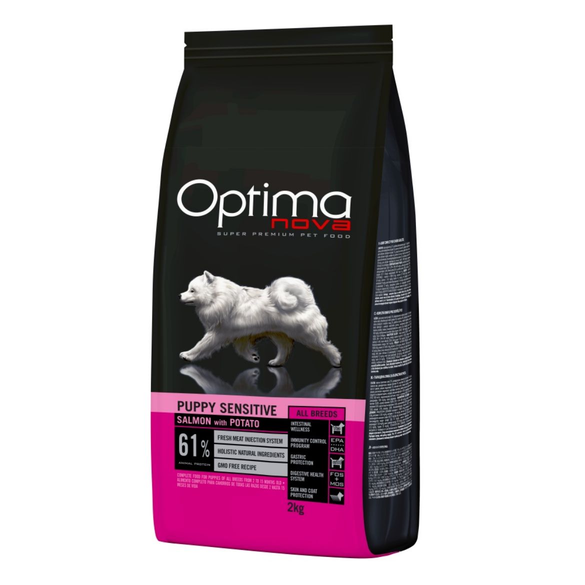 OPTIMAdog puppy sensitive, grain free, superpremmiove, pro štěňata, salmon, losos, potato, brambory, hypoalergenní