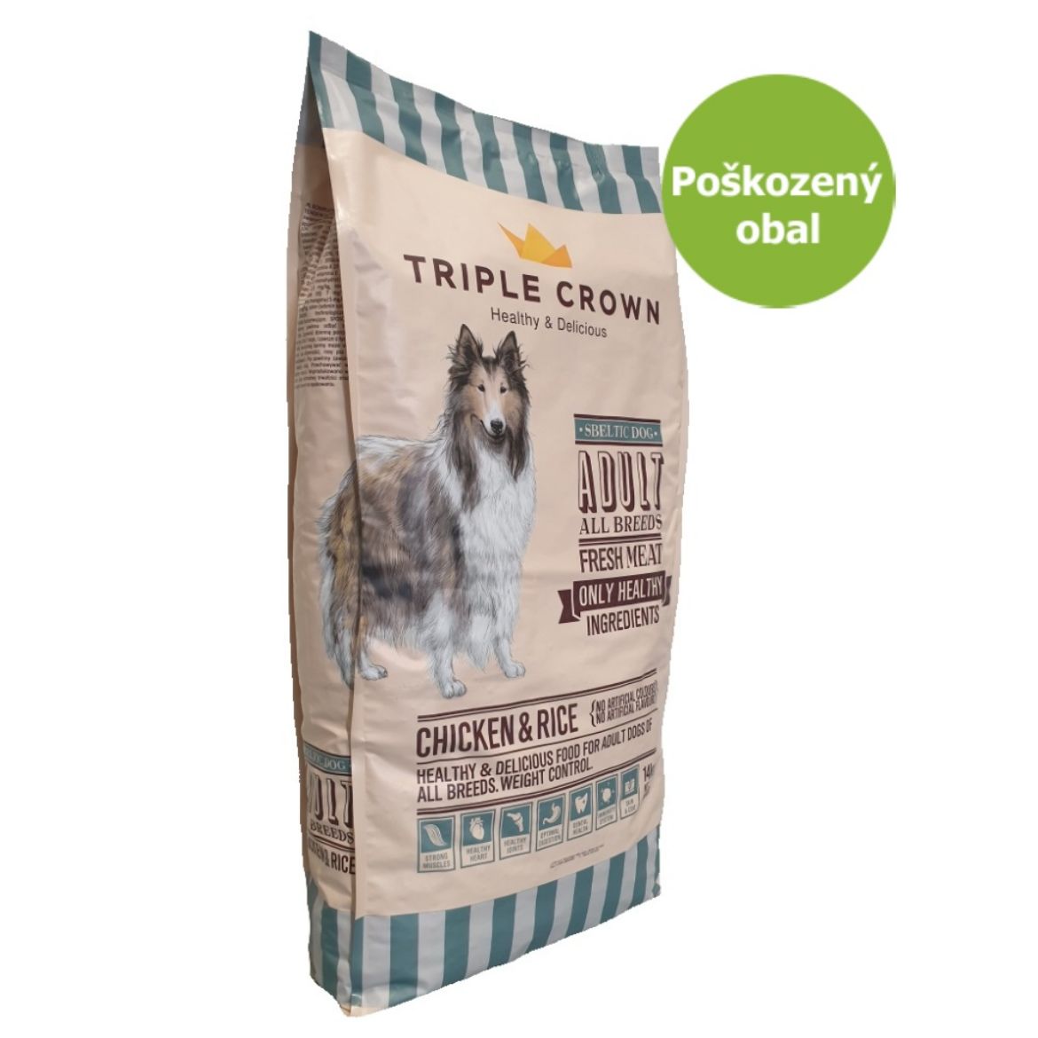 TRIPLE CROWN sbeltic dog light, prémiové krmivo, psy se sklony k tloustnutí, bezlepkové