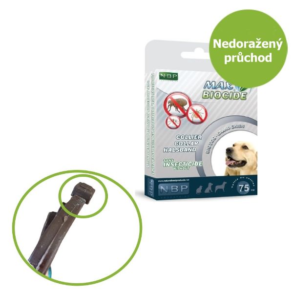 Obrázek Max Biocide Dog repelentní obojek, pes 75 cm !CZ! - Nedoražený průchod provlečení - SLEVA