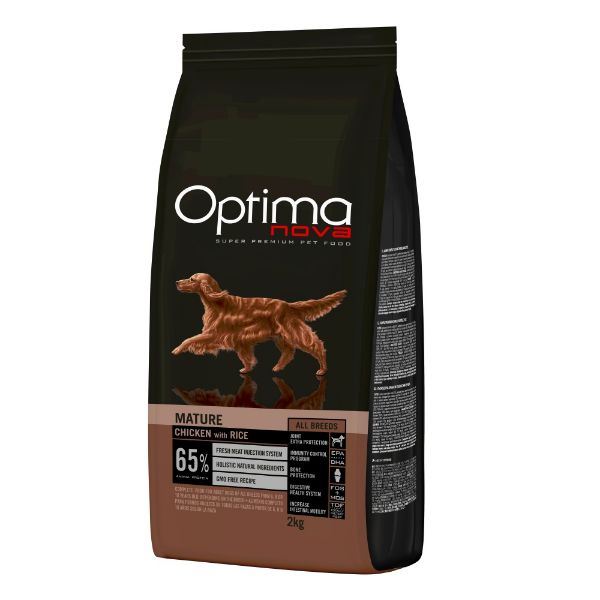 OPTIMAnova dog mature, senior, superprémiové, chicken and rice, kuřecí s rýží