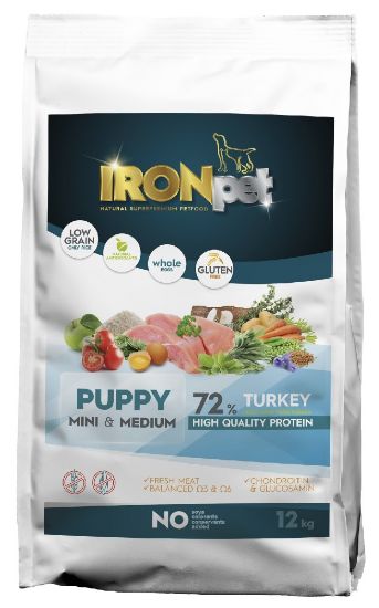 IRONpet TURKEY Puppy Mini & Medium 12kg