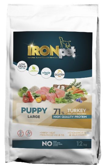 IRONpet TURKEY Puppy Large 12kg